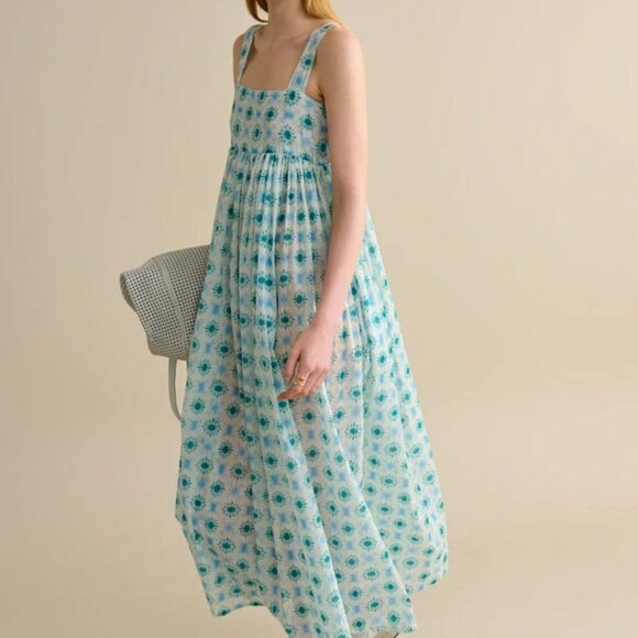 Bellerose Parma Dress Aqua/Green - Picture 6 of 8
